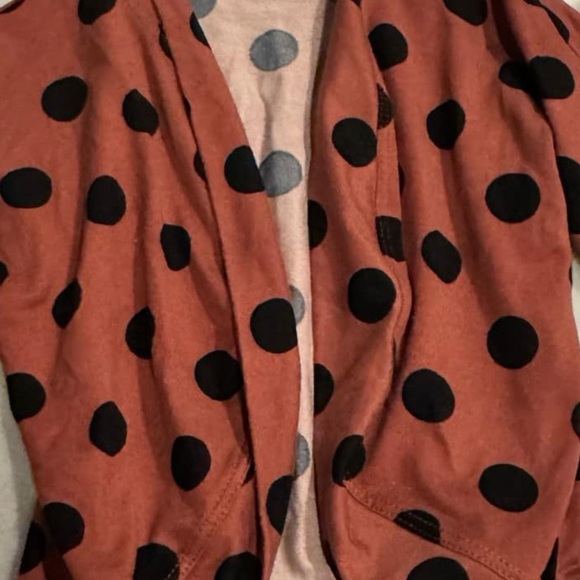 Polka Dot Cardigan - Brown and Black 9-12 months girls coat - Picture 3 of 4